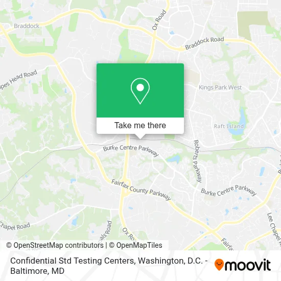 Confidential Std Testing Centers map