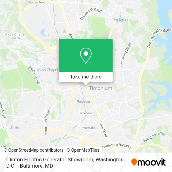 Clinton Electric Generator Showroom map