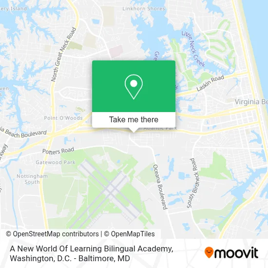 A New World Of Learning Bilingual Academy map