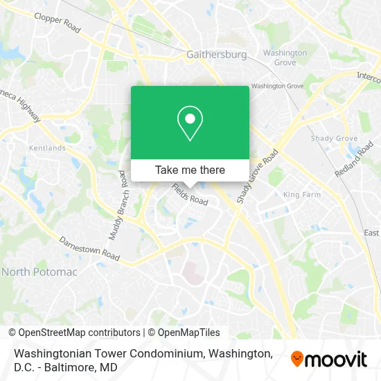 Washingtonian Tower Condominium map
