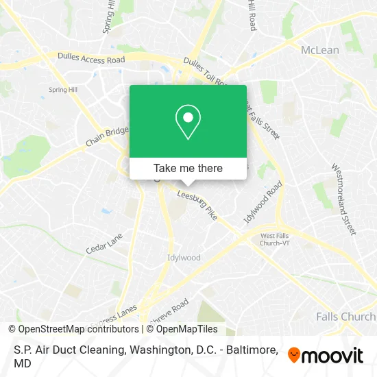 S.P. Air Duct Cleaning map