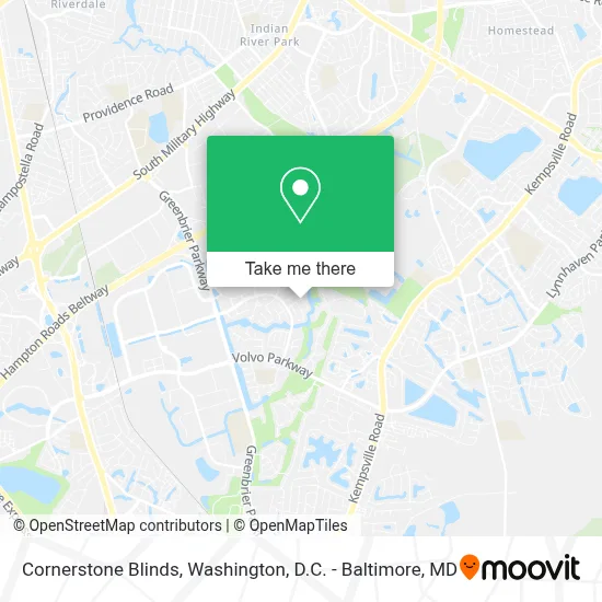 Cornerstone Blinds map