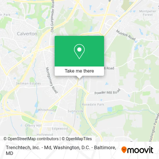 Trenchtech, Inc. - Md map