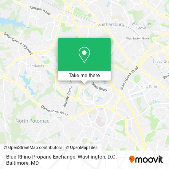 Blue Rhino Propane Exchange map