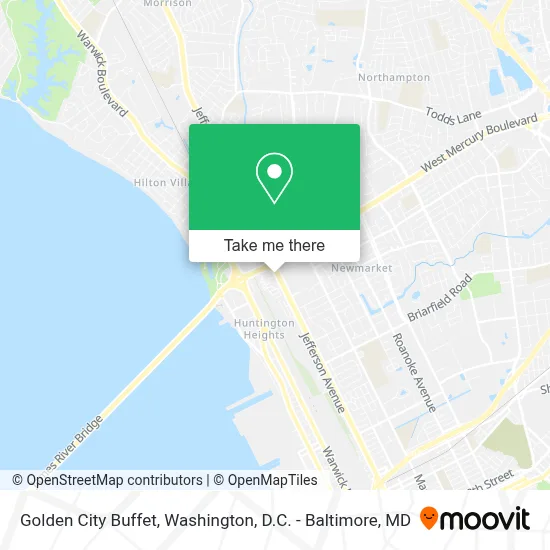Golden City Buffet map