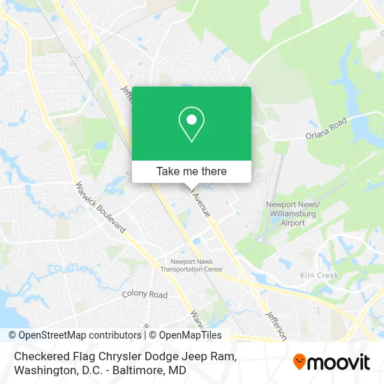 Checkered Flag Chrysler Dodge Jeep Ram map