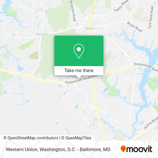 Western Union map