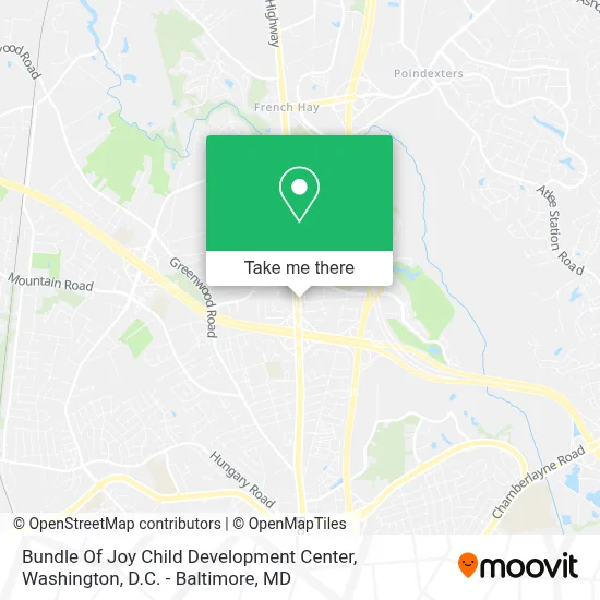 Bundle Of Joy Child Development Center map