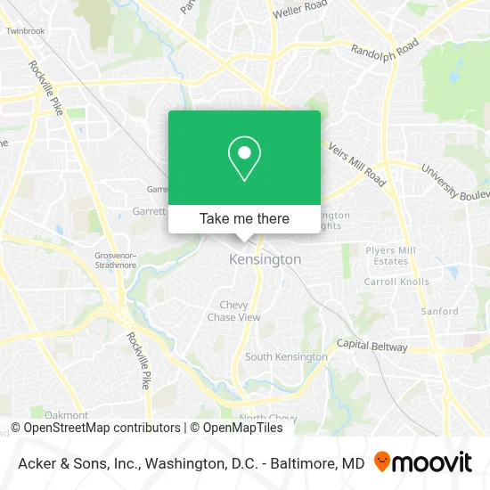 Acker & Sons, Inc. map