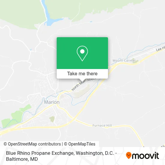 Blue Rhino Propane Exchange map