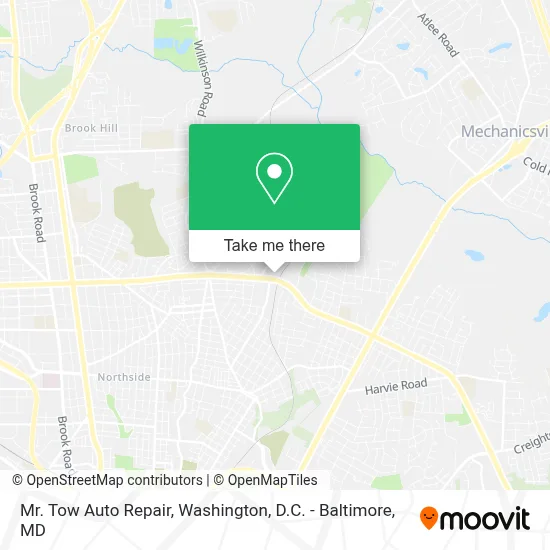 Mr. Tow Auto Repair map