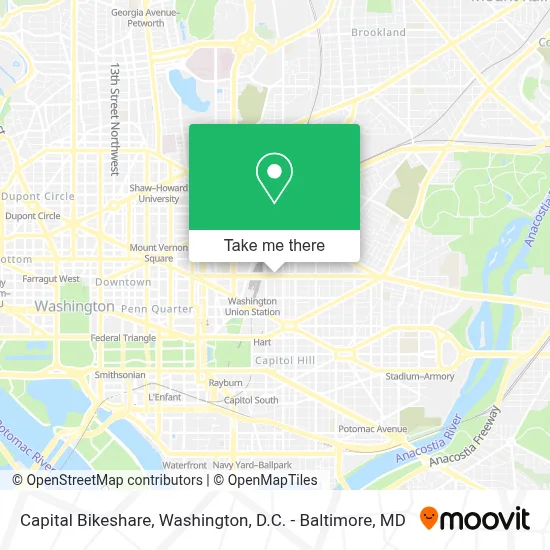 Capital Bikeshare map