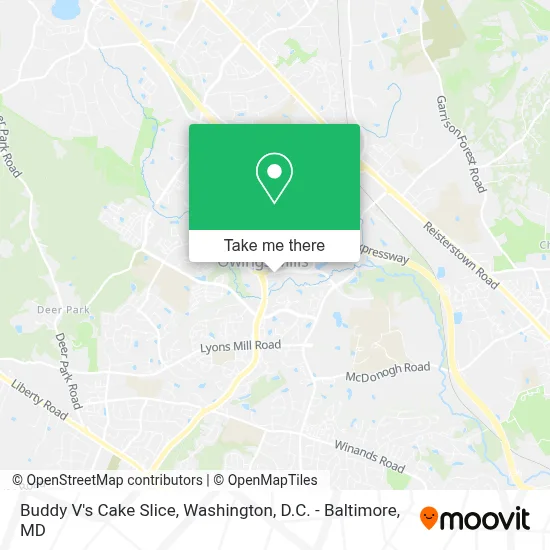 Buddy V's Cake Slice map
