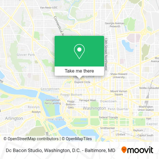 Dc Bacon Studio map