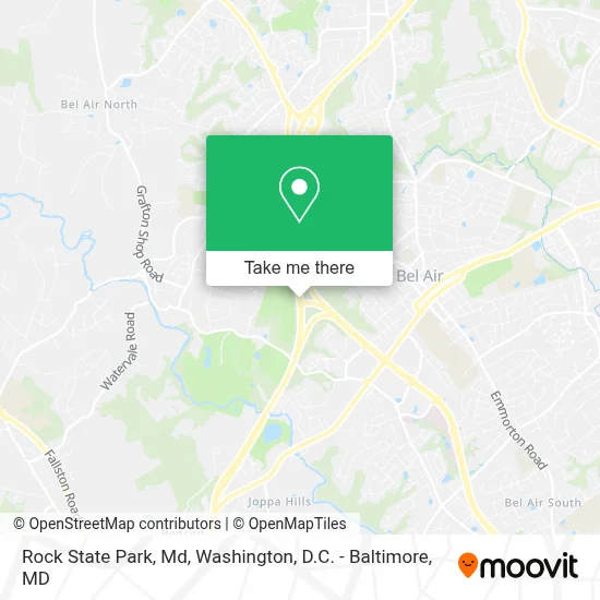 Rock State Park, Md map