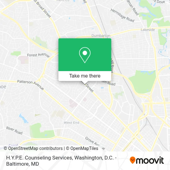 H.Y.P.E. Counseling Services map