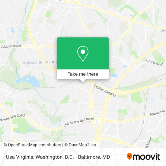 Usa Virginia map