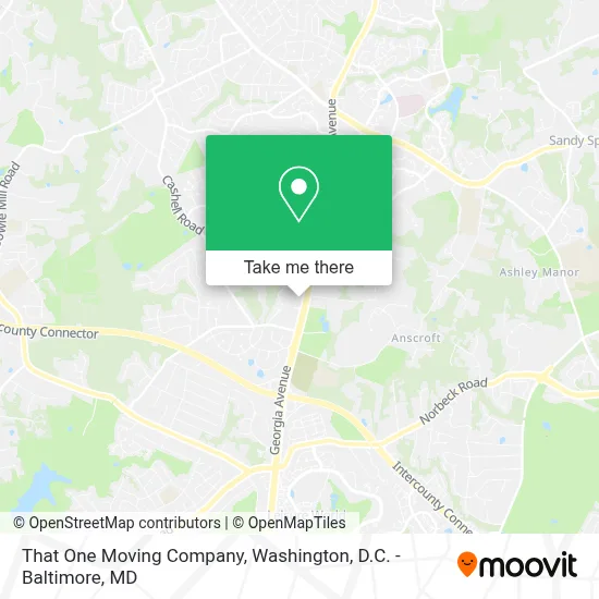 That One Moving Company map