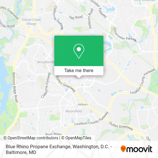 Blue Rhino Propane Exchange map