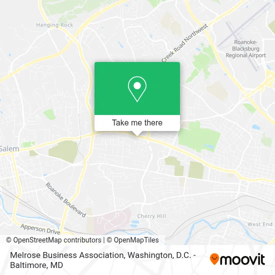 Melrose Business Association map