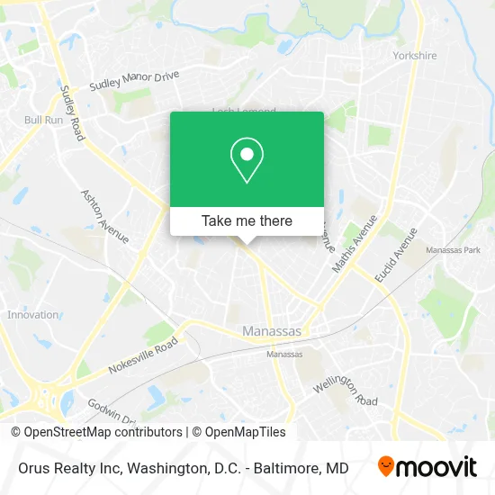 Orus Realty Inc map