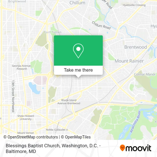 Blessings Baptist Church map