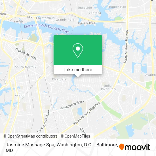 Jasmine Massage Spa map
