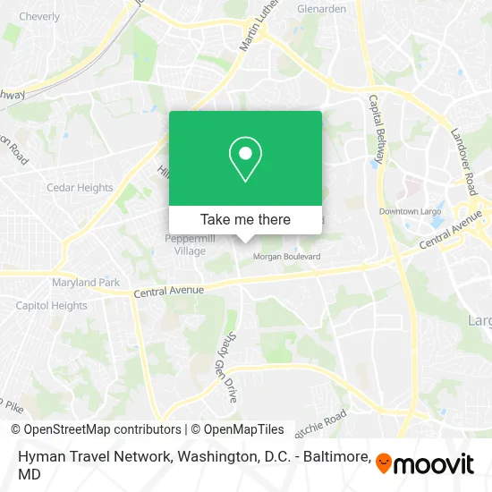 Hyman Travel Network map