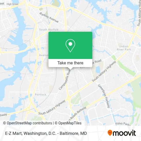 E-Z Mart map