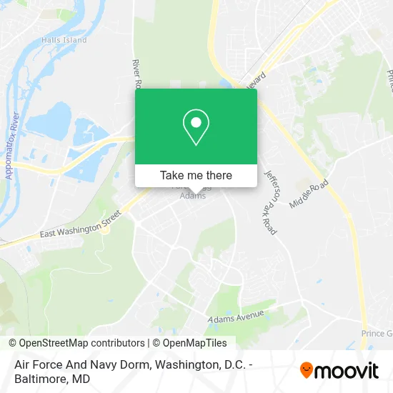 Air Force And Navy Dorm map