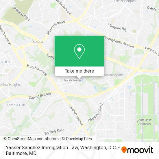 Yasser Sanchez Immigration Law map