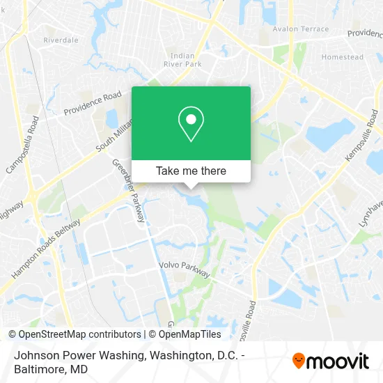 Johnson Power Washing map