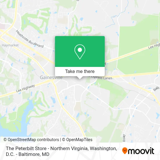 The Peterbilt Store - Northern Virginia map