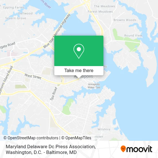 Maryland Delaware Dc Press Association map