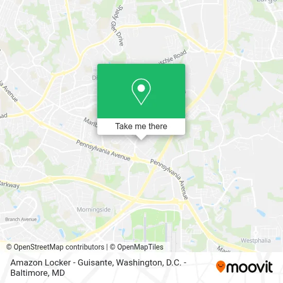 Amazon Locker - Guisante map