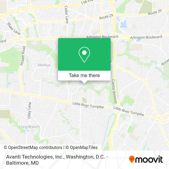 Avanti Technologies, Inc. map