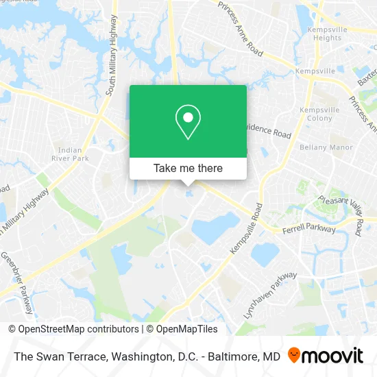 The Swan Terrace map