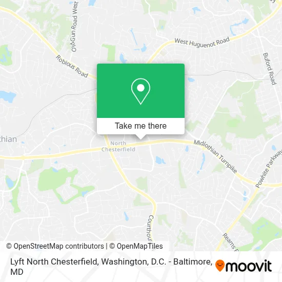 Lyft North Chesterfield map