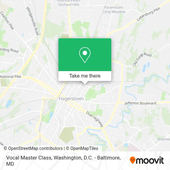 Vocal Master Class map