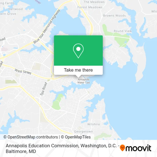Annapolis Education Commission map