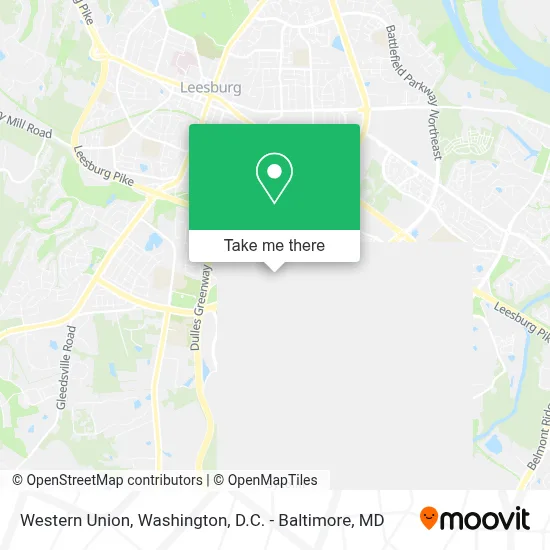 Western Union map