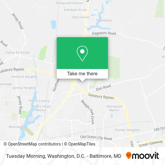 Tuesday Morning map