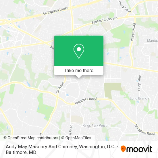 Andy May Masonry And Chimney map