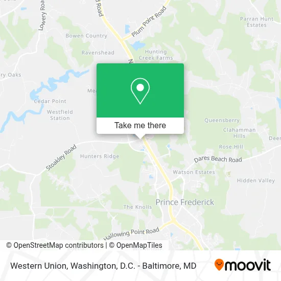 Western Union map