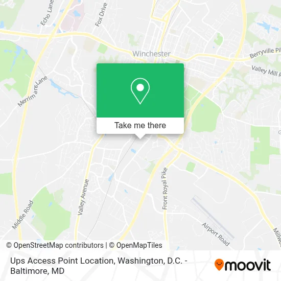 Ups Access Point Location map