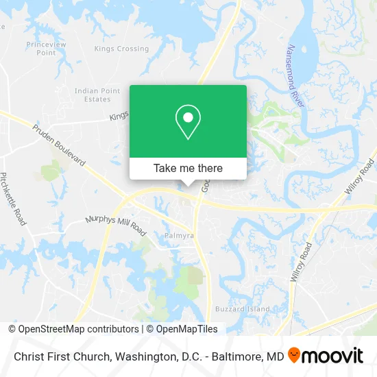 Christ First Church map