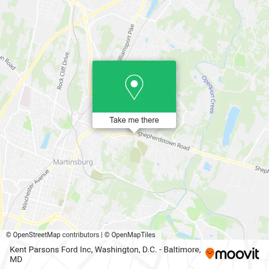 Kent Parsons Ford Inc map