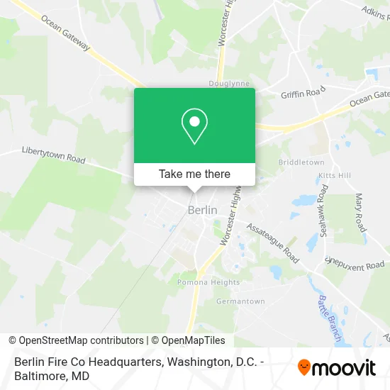 Berlin Fire Co Headquarters map