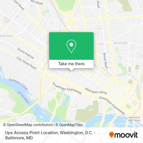 Ups Access Point Location map