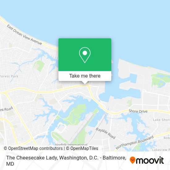 The Cheesecake Lady map